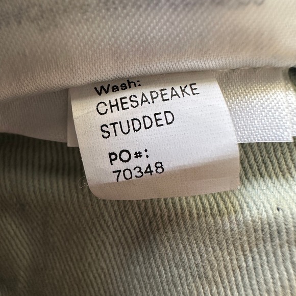 Reformation Cary High Rise Slouchy Wide Leg Jeans Chesapeake Studded 29 - Picture 7 of 10